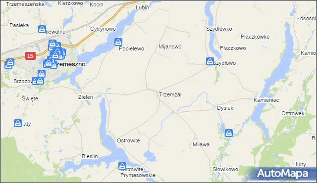 mapa Trzemżal, Trzemżal na mapie Targeo
