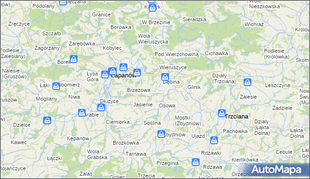 mapa Ubrzeż, Ubrzeż na mapie Targeo