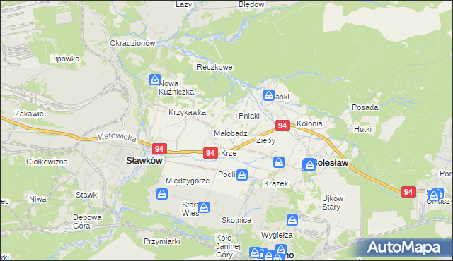 mapa Ujków Nowy, Ujków Nowy na mapie Targeo