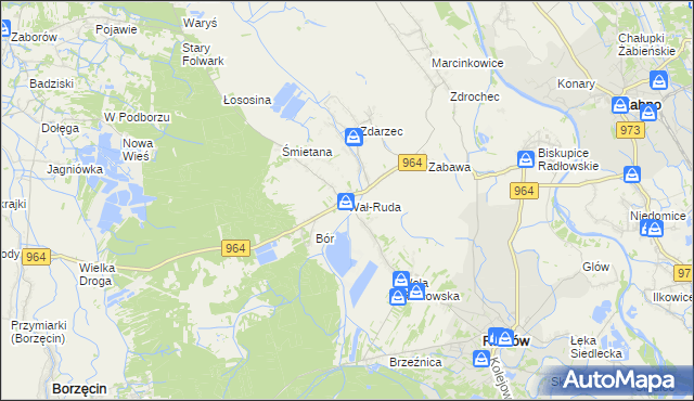 mapa Wał-Ruda, Wał-Ruda na mapie Targeo