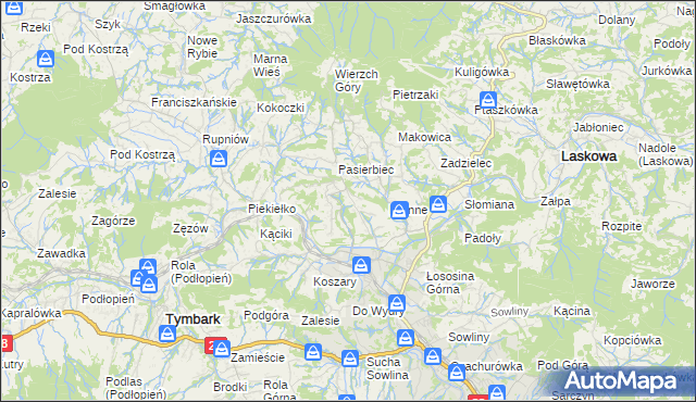 mapa Walowa Góra, Walowa Góra na mapie Targeo