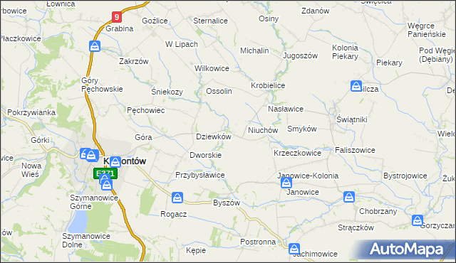 mapa Węgrce Szlacheckie, Węgrce Szlacheckie na mapie Targeo