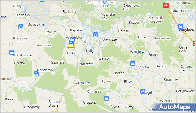 mapa Węgrzyn, Węgrzyn na mapie Targeo
