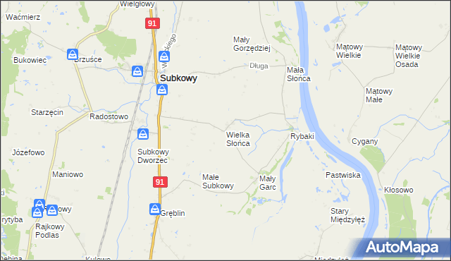 mapa Wielka Słońca, Wielka Słońca na mapie Targeo