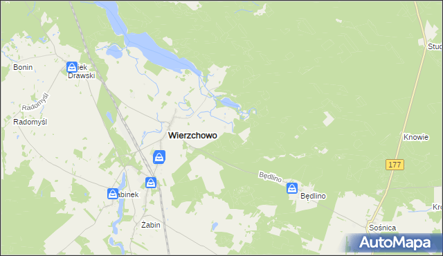 mapa Wierzchówko, Wierzchówko na mapie Targeo