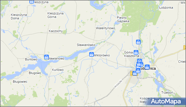 mapa Wiktorówko, Wiktorówko na mapie Targeo