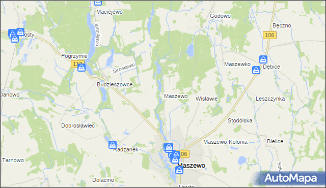 mapa Wisławie, Wisławie na mapie Targeo