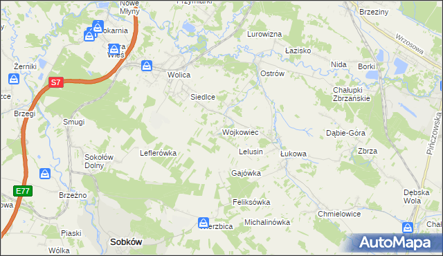 mapa Wojkowiec, Wojkowiec na mapie Targeo