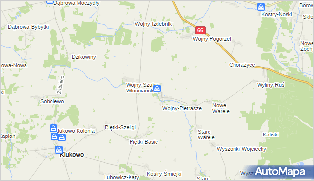 mapa Wojny-Krupy, Wojny-Krupy na mapie Targeo