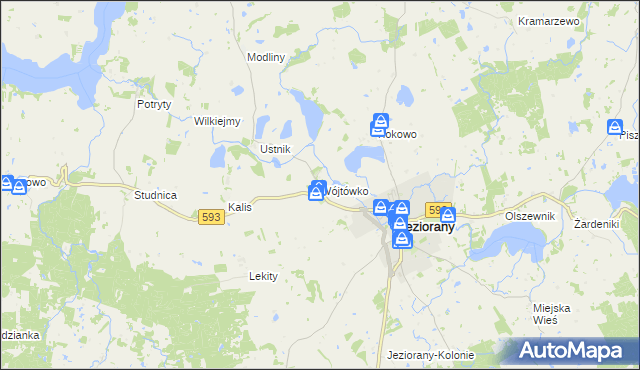 mapa Wójtówko, Wójtówko na mapie Targeo