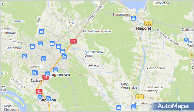 mapa Wola Aleksandra, Wola Aleksandra na mapie Targeo