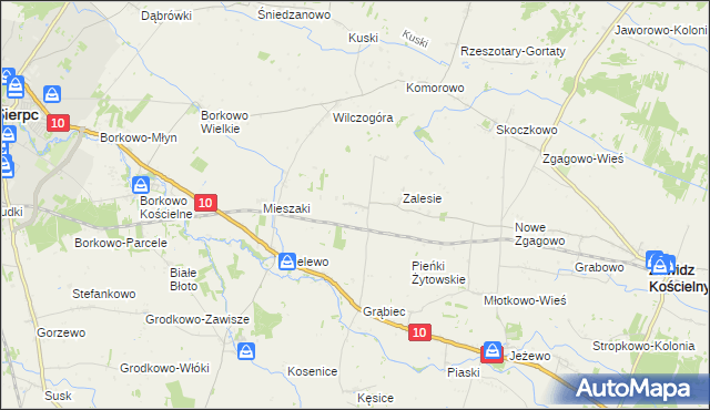 mapa Wola Grąbiecka, Wola Grąbiecka na mapie Targeo