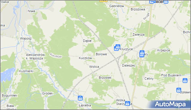 mapa Wola Kuczkowska, Wola Kuczkowska na mapie Targeo