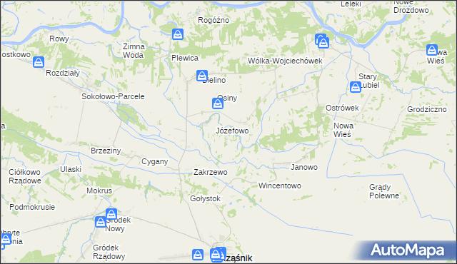 mapa Wola Polewna, Wola Polewna na mapie Targeo