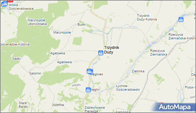 mapa Wola Trzydnicka, Wola Trzydnicka na mapie Targeo