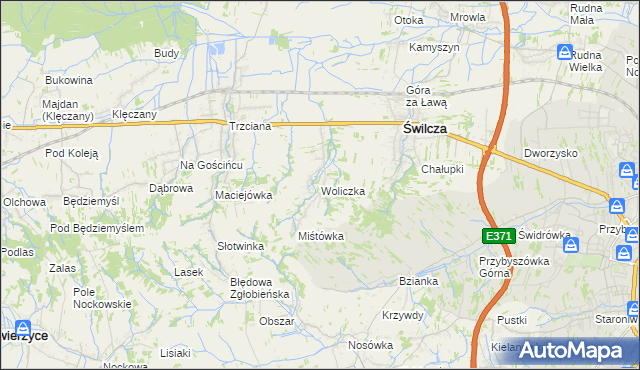 mapa Woliczka, Woliczka na mapie Targeo