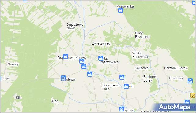 mapa Wólka Drążdżewska, Wólka Drążdżewska na mapie Targeo