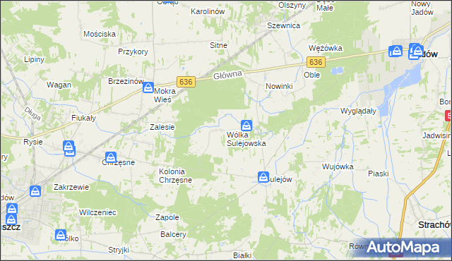 mapa Wólka Sulejowska, Wólka Sulejowska na mapie Targeo