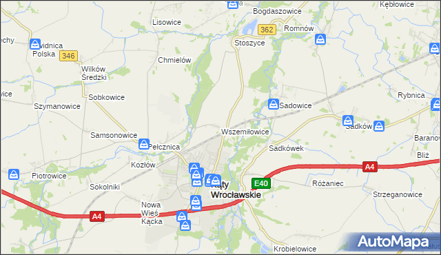 mapa Wszemiłowice, Wszemiłowice na mapie Targeo