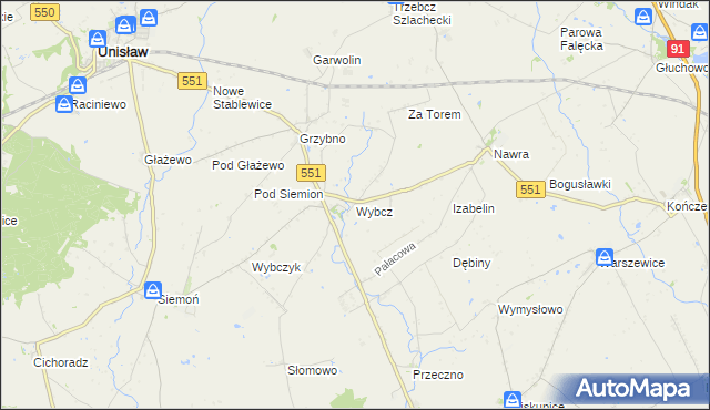 mapa Wybcz, Wybcz na mapie Targeo