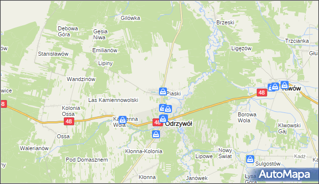 mapa Wysokin, Wysokin na mapie Targeo