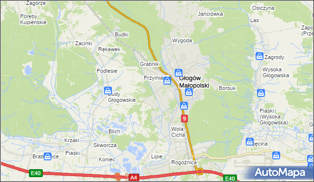 mapa Zabajka, Zabajka na mapie Targeo