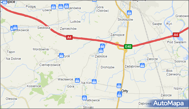 mapa Zabłotce gmina Radymno, Zabłotce gmina Radymno na mapie Targeo