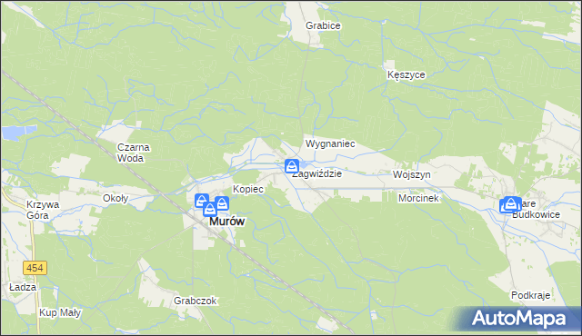 mapa Zagwiździe, Zagwiździe na mapie Targeo