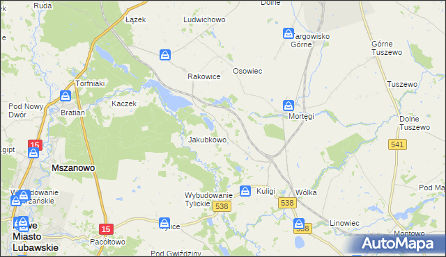 mapa Zajączkowo gmina Grodziczno, Zajączkowo gmina Grodziczno na mapie Targeo