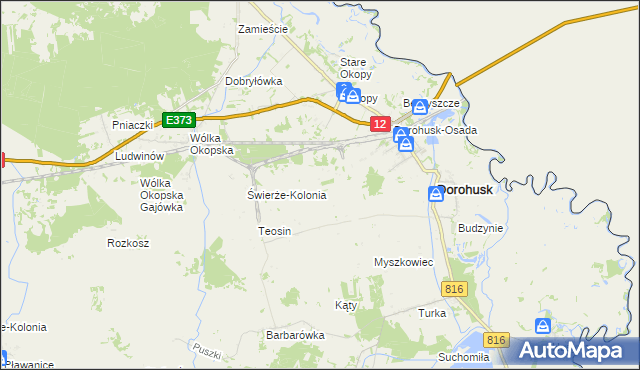 mapa Zalasocze, Zalasocze na mapie Targeo