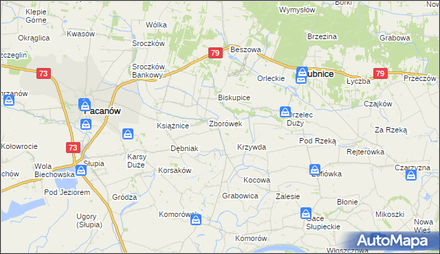 mapa Zborówek Nowy, Zborówek Nowy na mapie Targeo