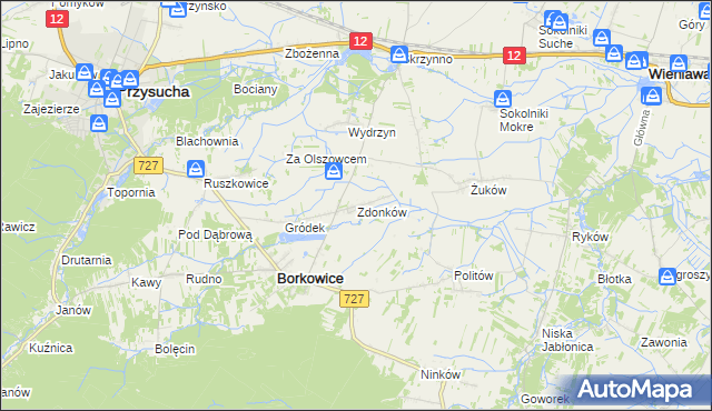 mapa Zdonków, Zdonków na mapie Targeo