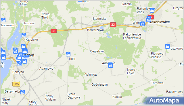 mapa Zdrogowo gmina Wolsztyn, Zdrogowo gmina Wolsztyn na mapie Targeo