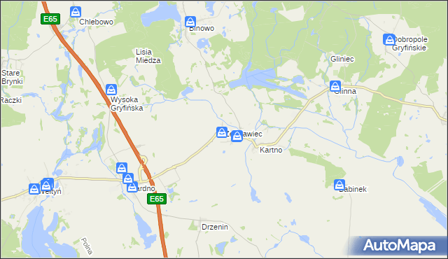 mapa Żelisławiec, Żelisławiec na mapie Targeo