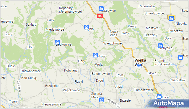 mapa Zelków, Zelków na mapie Targeo