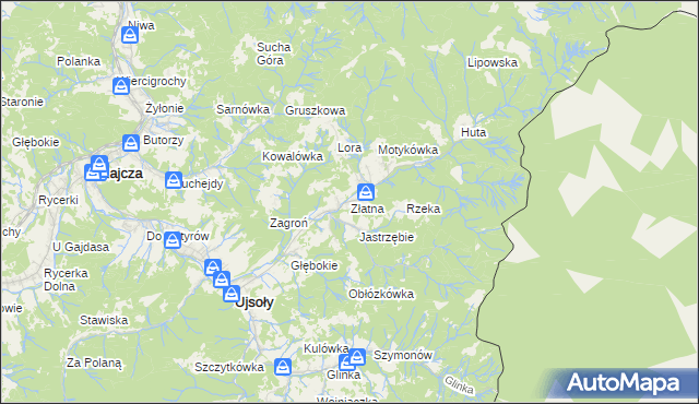 mapa Złatna, Złatna na mapie Targeo