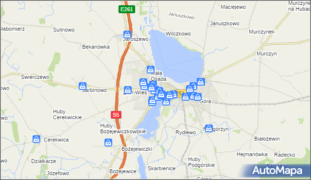 mapa Żnin, Żnin na mapie Targeo