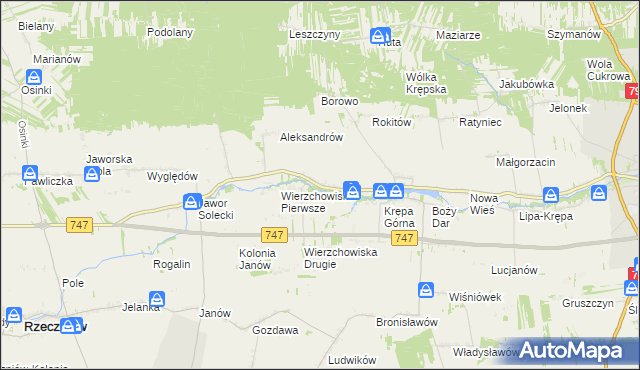 mapa Zofiówka gmina Lipsko, Zofiówka gmina Lipsko na mapie Targeo