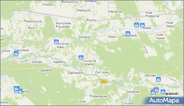 mapa Żuk Stary, Żuk Stary na mapie Targeo