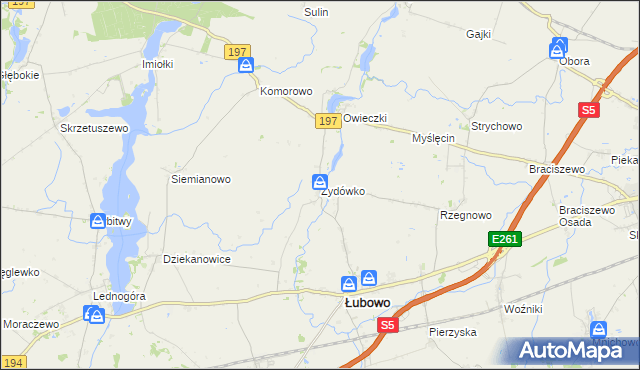 mapa Żydówko, Żydówko na mapie Targeo