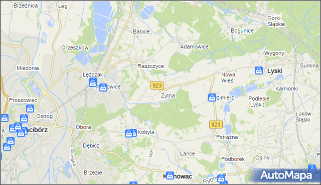 mapa Żytna, Żytna na mapie Targeo