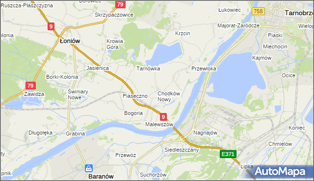 mapa Chodków Nowy, Chodków Nowy na mapie Targeo