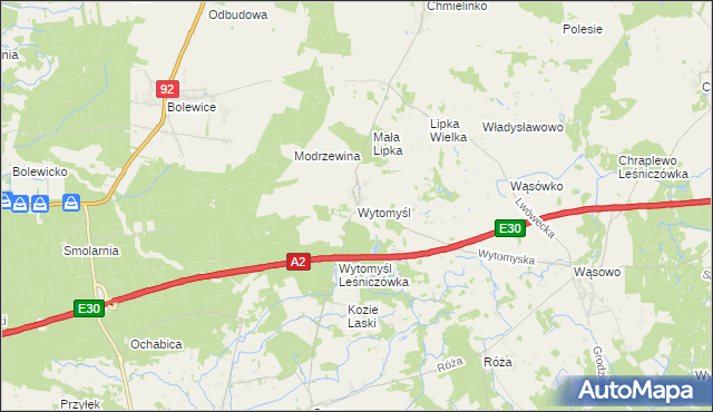 mapa Wytomyśl, Wytomyśl na mapie Targeo