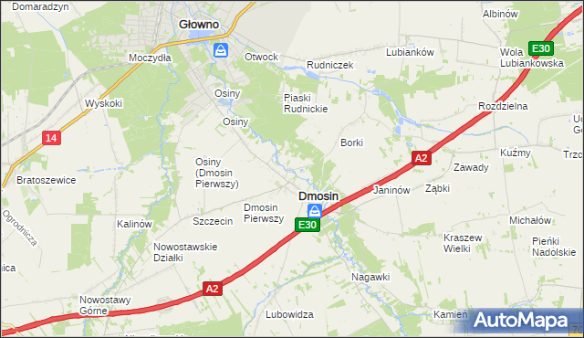 mapa Dmosin Drugi, Dmosin Drugi na mapie Targeo