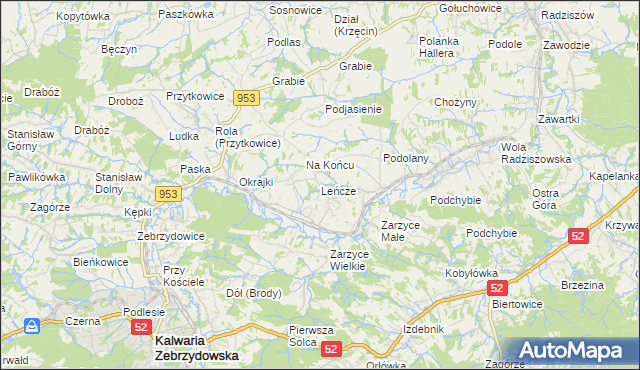 mapa Leńcze, Leńcze na mapie Targeo