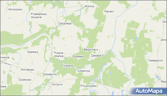 mapa Będzimierz, Będzimierz na mapie Targeo