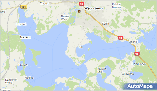 mapa Kal, Kal na mapie Targeo