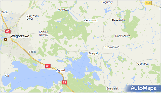 mapa Matyski, Matyski na mapie Targeo