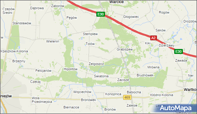 mapa Wólki, Wólki na mapie Targeo