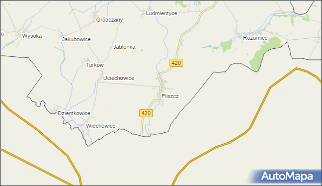 mapa Pilszcz, Pilszcz na mapie Targeo